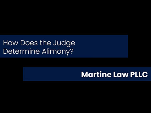 How Does the Judge Determine Alimony